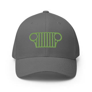 Jeep CJ Grill Embroidered Flexfit Cap
