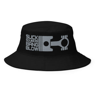 Embroidered Bucket Hat - Suck Squeeze Bang Blow