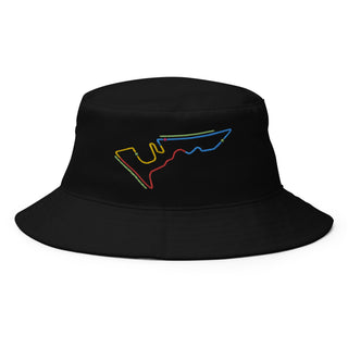 Circuit of the Americas (COTA) Circuit Sectors with DRS Zones F1 Embroidered Bucket Hat