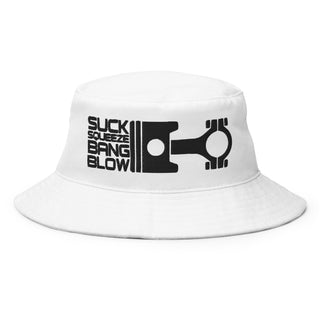 Embroidered Bucket Hat - Suck Squeeze Bang Blow