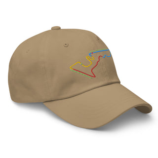 Circuit of the Americas (COTA) Circuit Sectors with DRS Zones F1 Embroidered Dad Hat