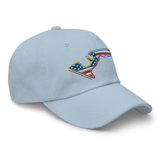 Circuit of the Americas (COTA) Circuit Sectors with DRS Zones and US Flag F1 Embroidered Dad Hat