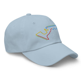 Circuit of the Americas (COTA) Circuit Sectors with DRS Zones F1 Embroidered Dad Hat