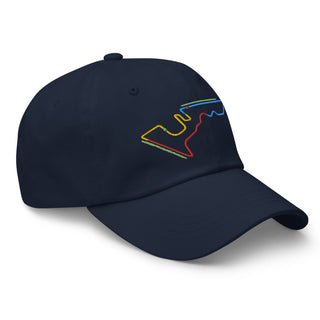 Circuit of the Americas (COTA) Circuit Sectors with DRS Zones F1 Embroidered Dad Hat