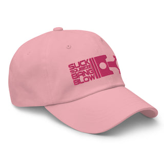 Embroidered Unstructured Dad Hat - Suck Squeeze Bang Blow