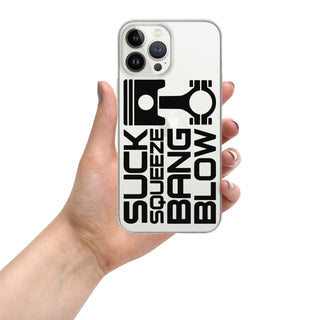 Clear Case for iPhone® -  Suck Squeeze Bang Blow