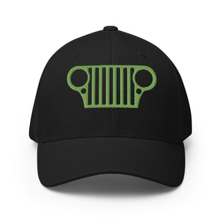 Jeep CJ Grill Embroidered Flexfit Cap