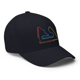 Bahrain Circuit Sectors with DRS Zones F1 Embroidered Flexfit Cap