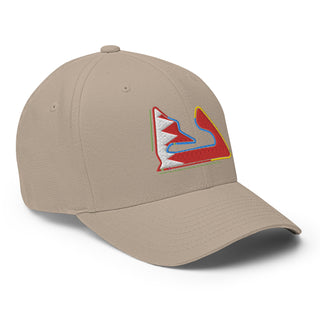 Bahrain Circuit Sectors with DRS Zones and Flag F1 Embroidered Flexfit Cap