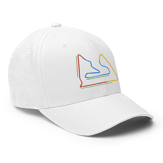 Bahrain Circuit Sectors with DRS Zones F1 Embroidered Flexfit Cap