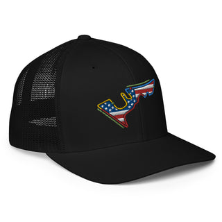 Circuit of the Americas (COTA) Circuit Sectors with DRS Zones and US Flag F1 Embroidered Closed-back Trucker Cap