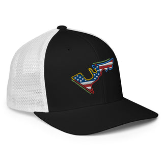 Circuit of the Americas (COTA) Circuit Sectors with DRS Zones and US Flag F1 Embroidered Closed-back Trucker Cap