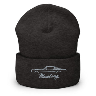 Classic Mustang Embroidered Cuffed Beanie