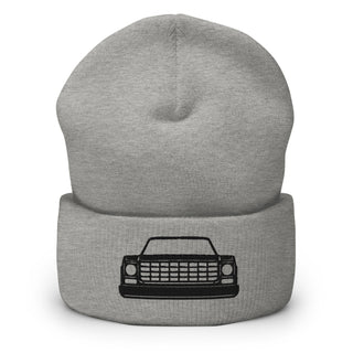 Embroidered Cuffed Beanie - Chevy Squarebody Truck