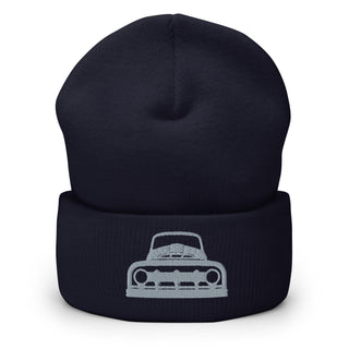 Embroidered Cuffed Beanie - Vintage Ford Truck