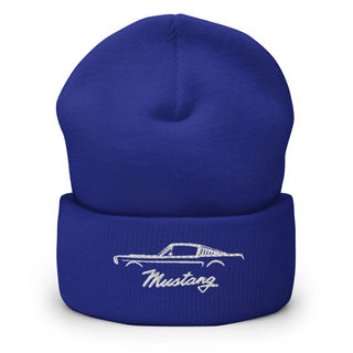 Classic Mustang Embroidered Cuffed Beanie