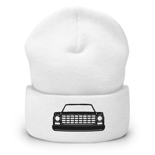 Embroidered Cuffed Beanie - Chevy Squarebody Truck