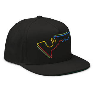 Circuit of the Americas (COTA) Circuit Sectors with DRS Zones F1 Embroidered Flat Bill Cap