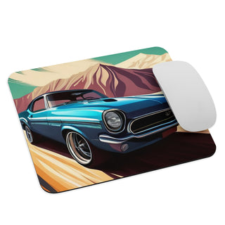 Car Driving in Desert Painting v1 Mouse Pad