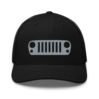 Jeep JK Grill Embroidered Trucker Cap