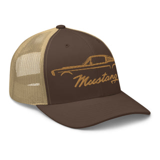 Classic Mustang Embroidered Meshback Trucker Cap