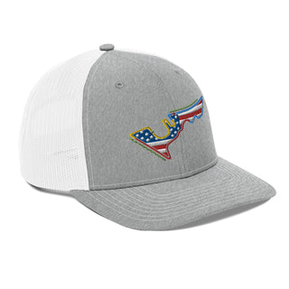 Circuit of the Americas (COTA) Circuit Sectors with DRS Zones and US Flag F1 Embroidered Trucker Cap