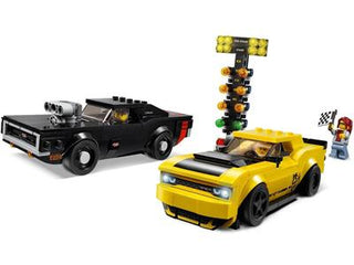 Lego Speed Champions 2018 Dodge Challenger SRT Demon and 1970 Dodge Charger R/T - 75893 (Retired)