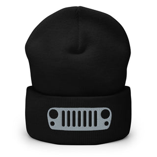 Jeep JK Grill Embroidered Cuffed Beanie