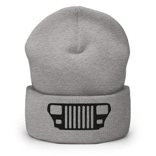 Jeep YJ Grill Embroidered Cuffed Beanie