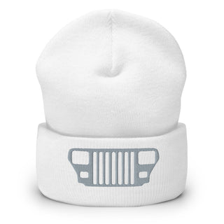 Jeep YJ Grill Embroidered Cuffed Beanie