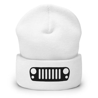 Jeep JK Grill Embroidered Cuffed Beanie