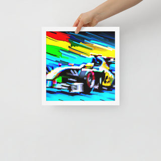 F1 Car Framed Poster