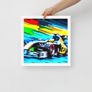 F1 Car Framed Poster