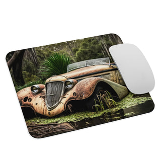 Abandoned Vintage Car in the Bayou v2 - Mouse pad
