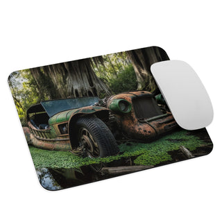 Abandoned Classic Car in the Bayou v9 - Mouse Pad