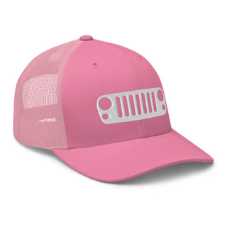 Jeep JK Grill Embroidered Trucker Cap