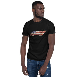 American Flag Formula 1 Short-Sleeve Unisex T-Shirt