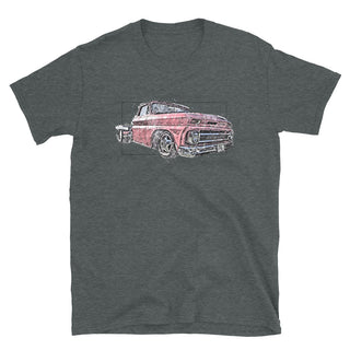 Chevy Flatbed Sketch Short-Sleeve Unisex T-Shirt