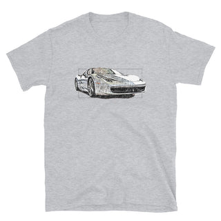 Ferrari Sketch Short-Sleeve Unisex T-Shirt